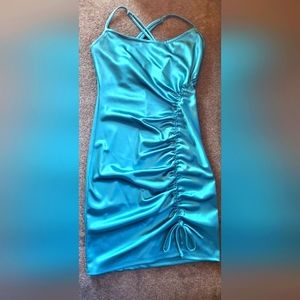 Teal party dress XS